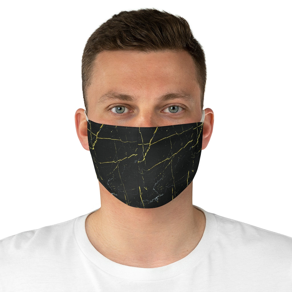 Black Marble Fabric Face Mask - Limitless Jewellery