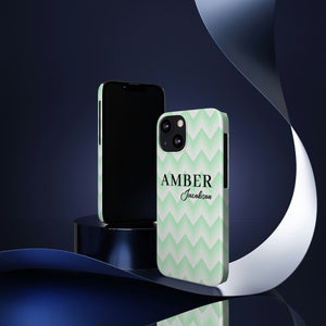 Wavy Green iPhone Case