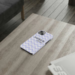 Personalized Purple Wavy iPhone Case