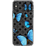 Butterfly Floral Transparent Iphone Case