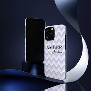 Personalized Purple Wavy iPhone Case