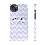 Personalized Purple Wavy iPhone Case