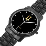 black logo stainless watch - Limitless Jewellery