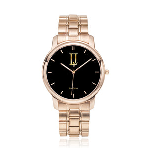 black logo stainless watch - Limitless Jewellery