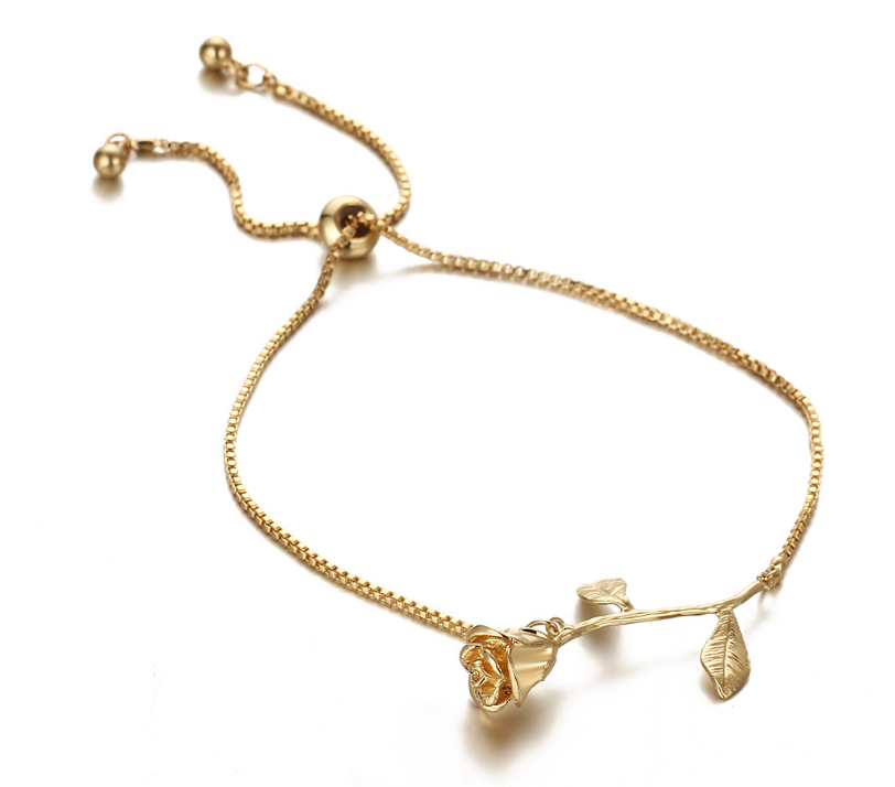 Rose push-pull bracelet - Limitless Jewellery