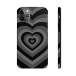 Black Hearts iPhone Case