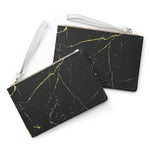 Black Marble Clutch Bag