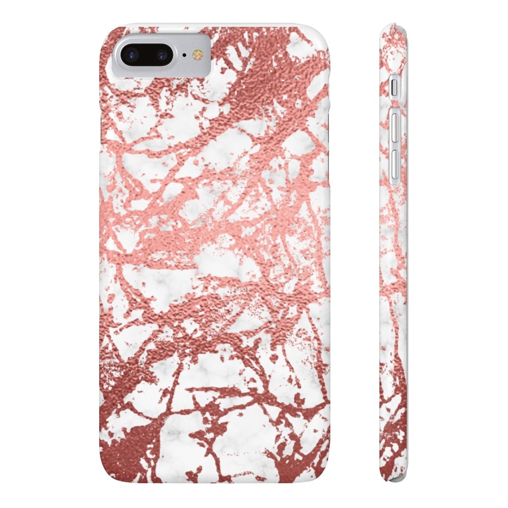 Marble with Rose Gold Accents Case Mate Slim Phone Case