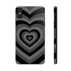 Black Hearts iPhone Case
