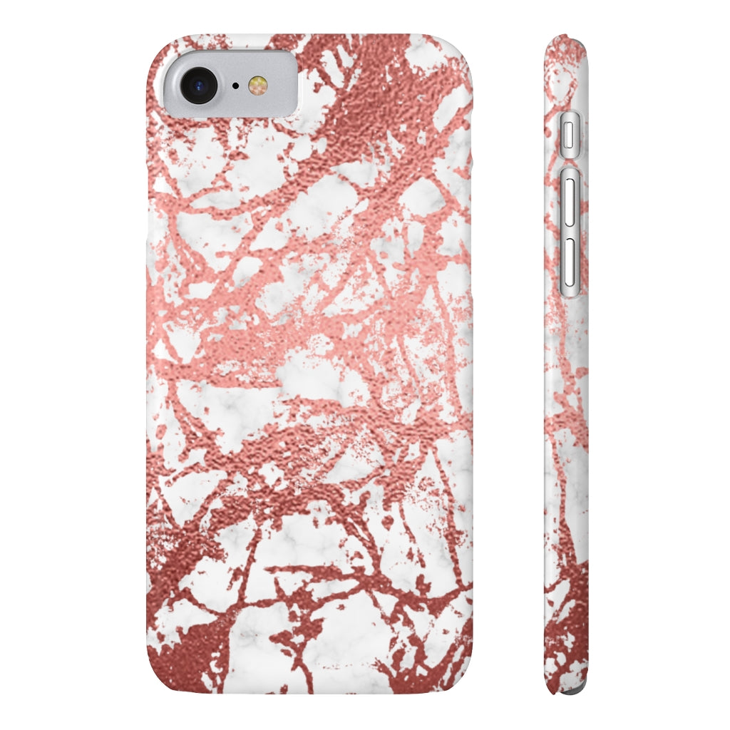 Marble with Rose Gold Accents Case Mate Slim Phone Case