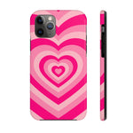 Pink Hearts iPhone Case