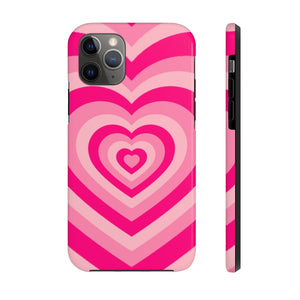 Pink Hearts iPhone Case