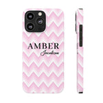 Personalized Wavy Pink iPhone Case