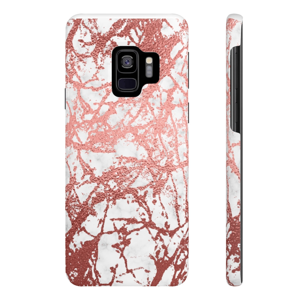 Marble with Rose Gold Accents Case Mate Slim Phone Case