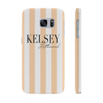 Personalized Peach La Mode iPhone Case