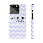 Personalized Purple Wavy iPhone Case