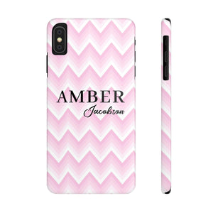Personalized Wavy Pink iPhone Case
