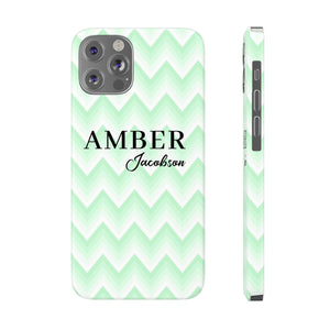 Wavy Green iPhone Case