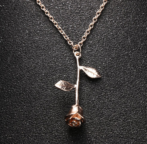 Rose Flower Pendant Necklace - Limitless Jewellery