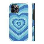 Blue Hearts iPhone Case