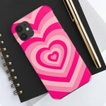 Pink Hearts iPhone Case