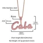 Personalized Ice Baguette Necklace