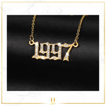 Iced Birth Year Necklace