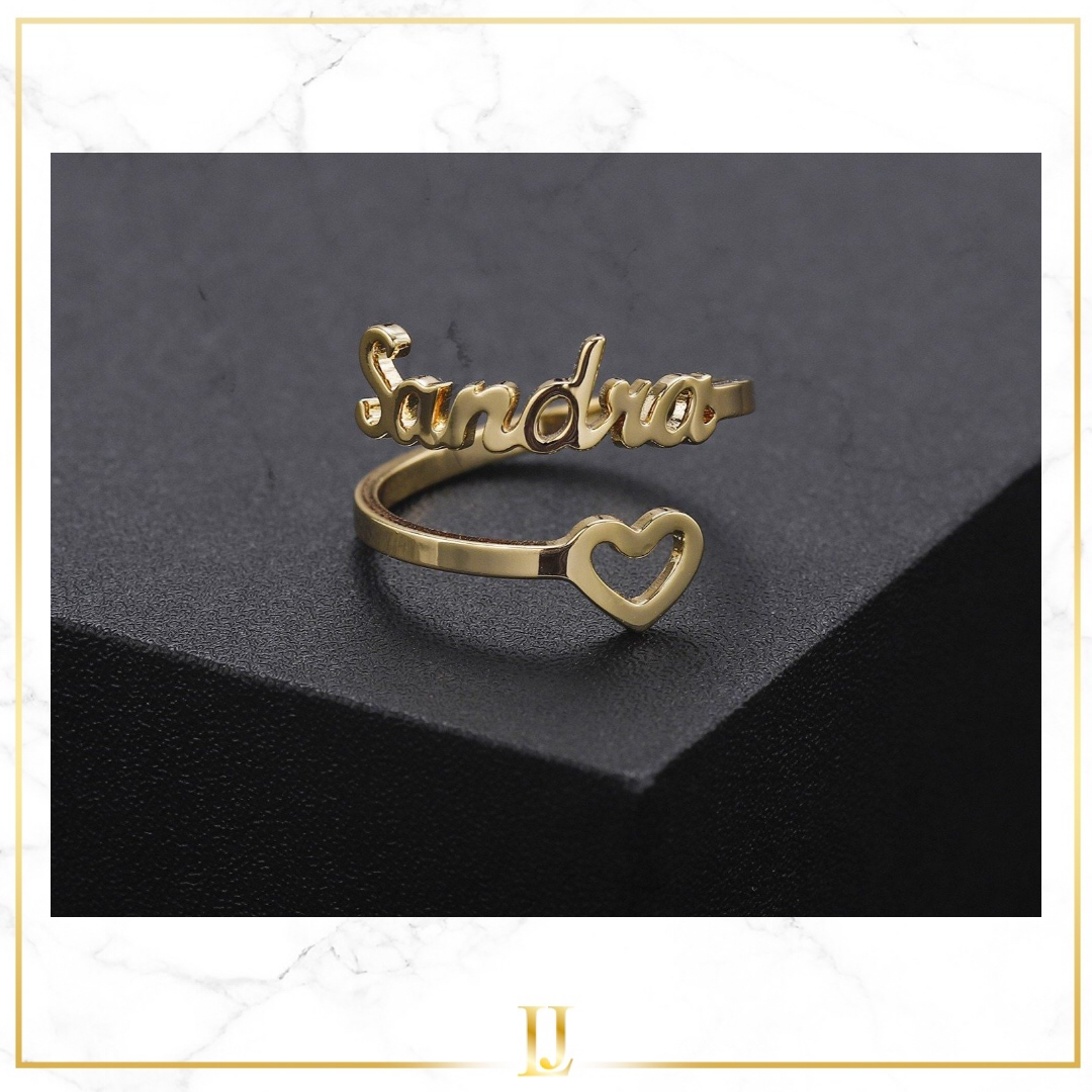 Personalized Heart Ring- Limitless Jewellery