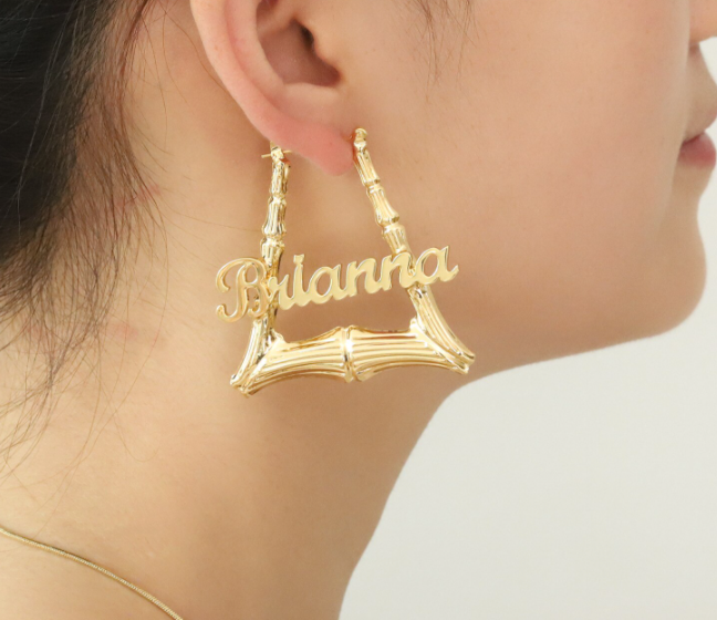 Personalized Sila Hoop Earrings - Limitless Jewellery