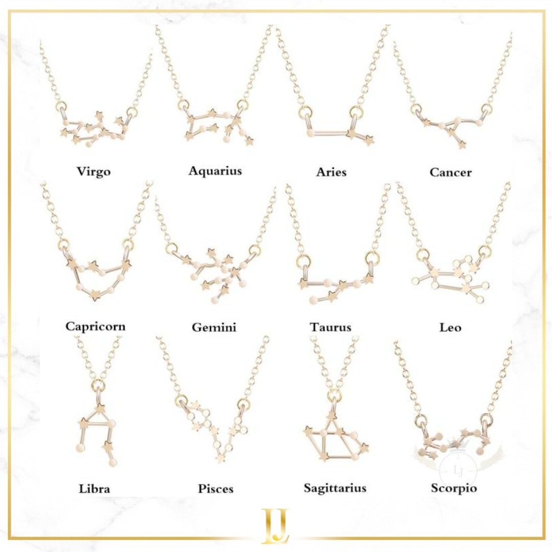 Zodiac Constellation Sign Necklace - Limitless Jewellery