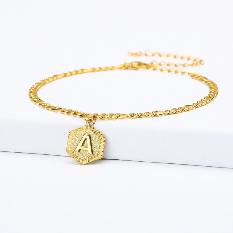 A-Z Initial Anklet Bracelet - Limitless Jewellery
