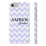Personalized Purple Wavy iPhone Case