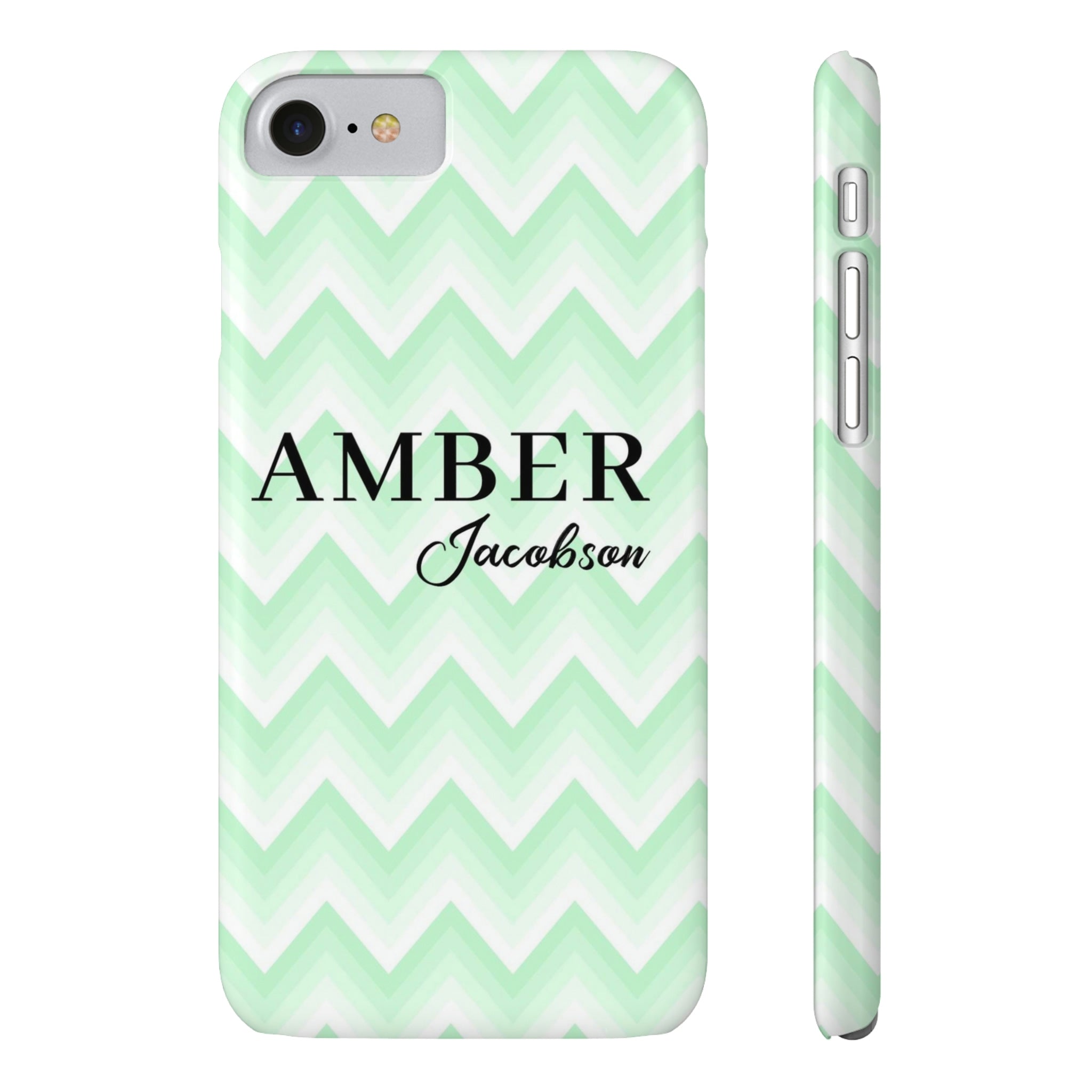 Wavy Green iPhone Case