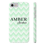 Wavy Green iPhone Case