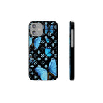 Butterfly Floral Print Slim Phone Case