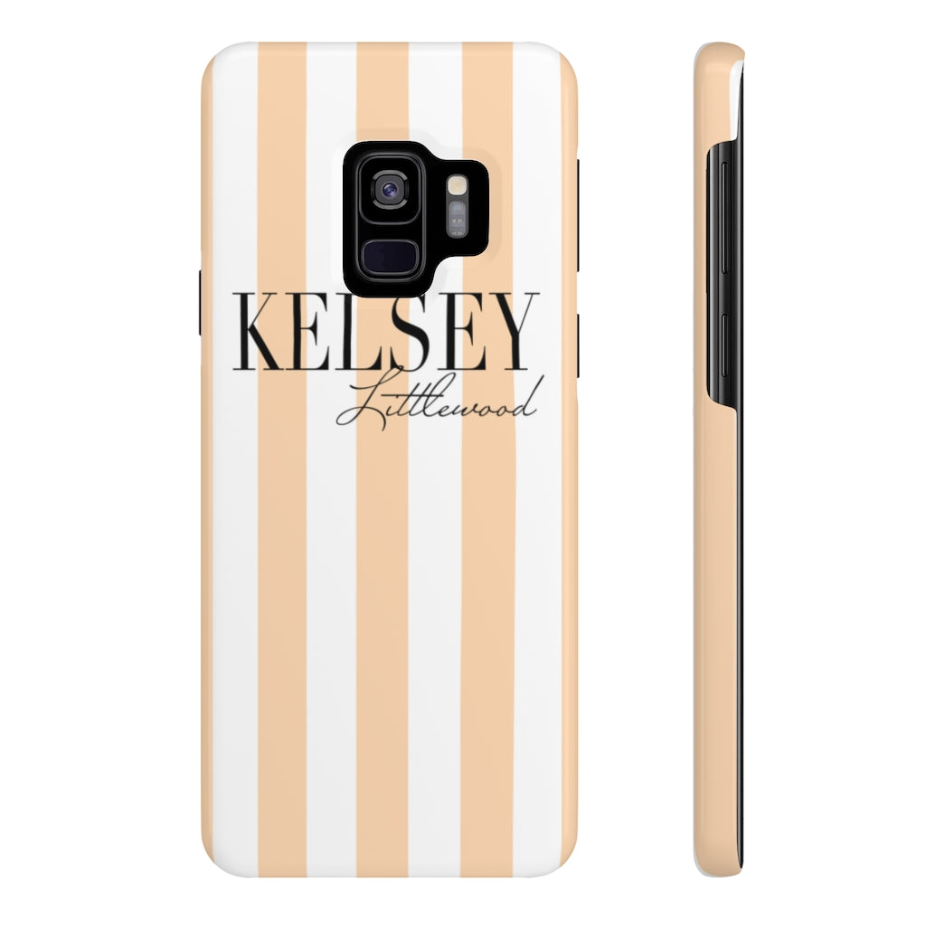 Personalized Peach La Mode iPhone Case