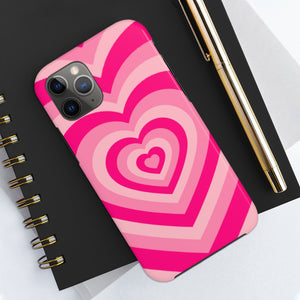 Pink Hearts iPhone Case
