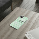 Wavy Green iPhone Case
