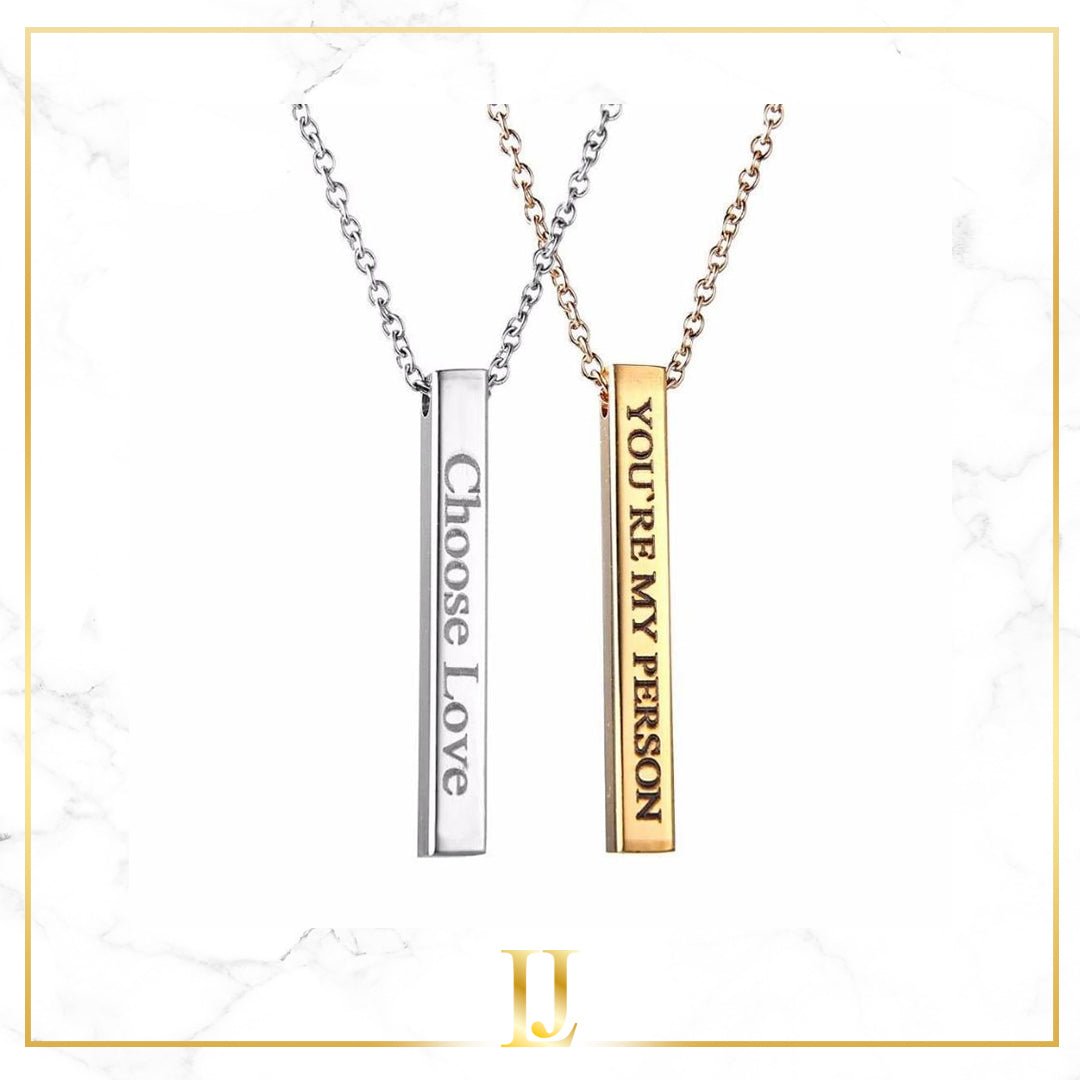 Bar Custom Name Necklace - Limitless Jewellery