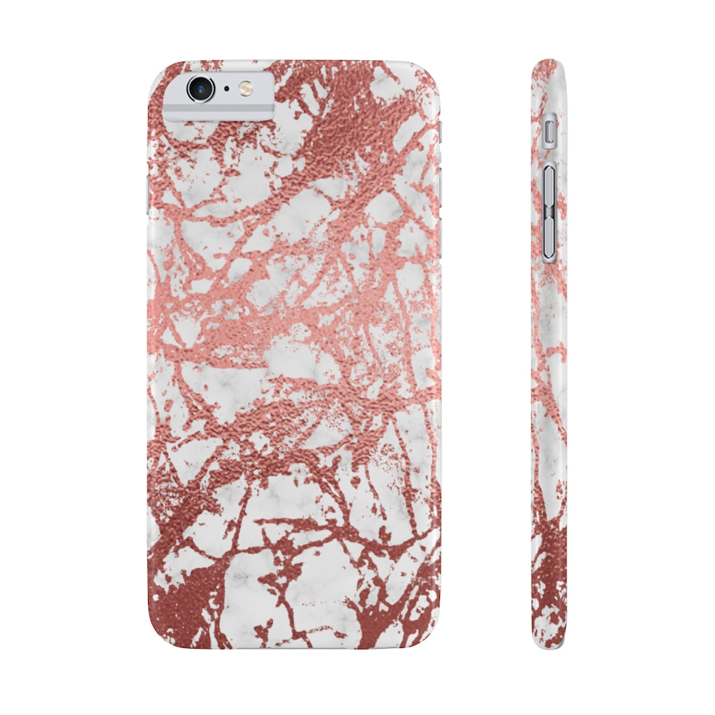 Marble with Rose Gold Accents Case Mate Slim Phone Case