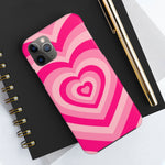 Pink Hearts iPhone Case