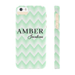 Wavy Green iPhone Case