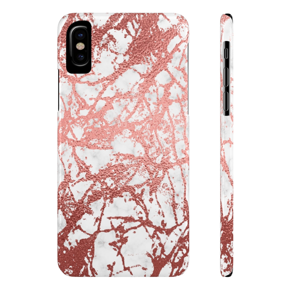 Marble with Rose Gold Accents Case Mate Slim Phone Case