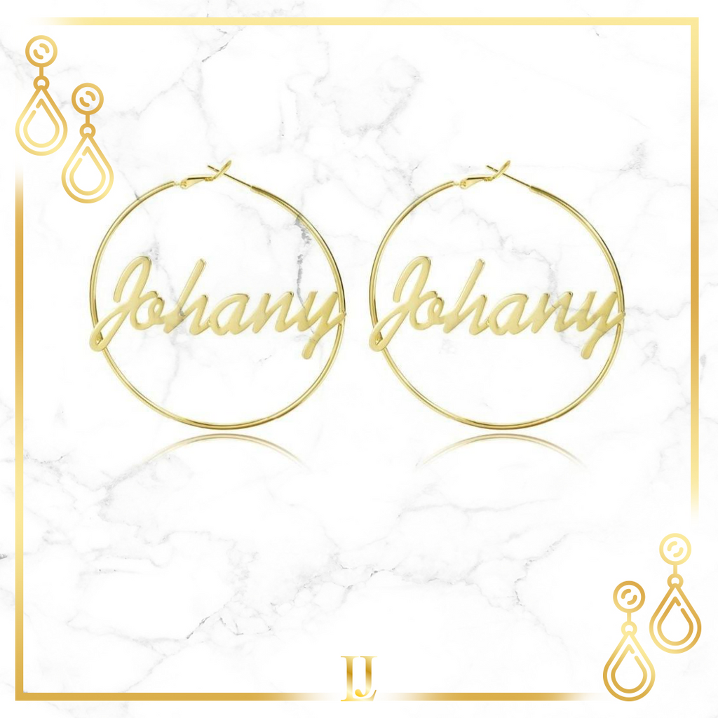 Personalized Classic Hoop Earrings