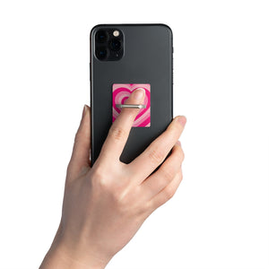 Pink Hearts Smartphone Ring Holder