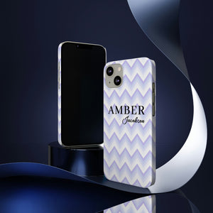 Personalized Purple Wavy iPhone Case