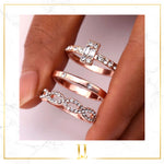 Sila 3Pcs/Set Infinity Rings Set - Limitless Jewellery