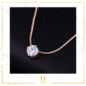 Rose Gold Crystal Necklace - Limitless Jewellery