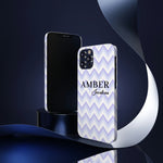 Personalized Purple Wavy iPhone Case