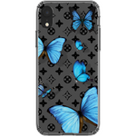Butterfly Floral Transparent Iphone Case